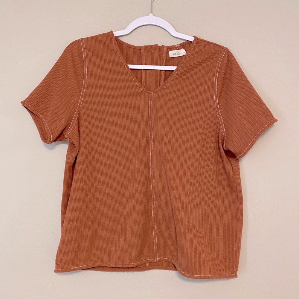 Orange blouse